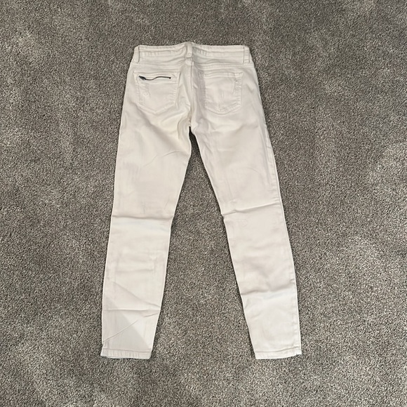 Eunina Ava low rise zipper skinny ankle white denim jean - Picture 2 of 3